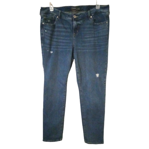 Torrid Blue Boyfriend Jeans - Picture 1 of 10